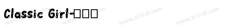 Classic Girl字体转换